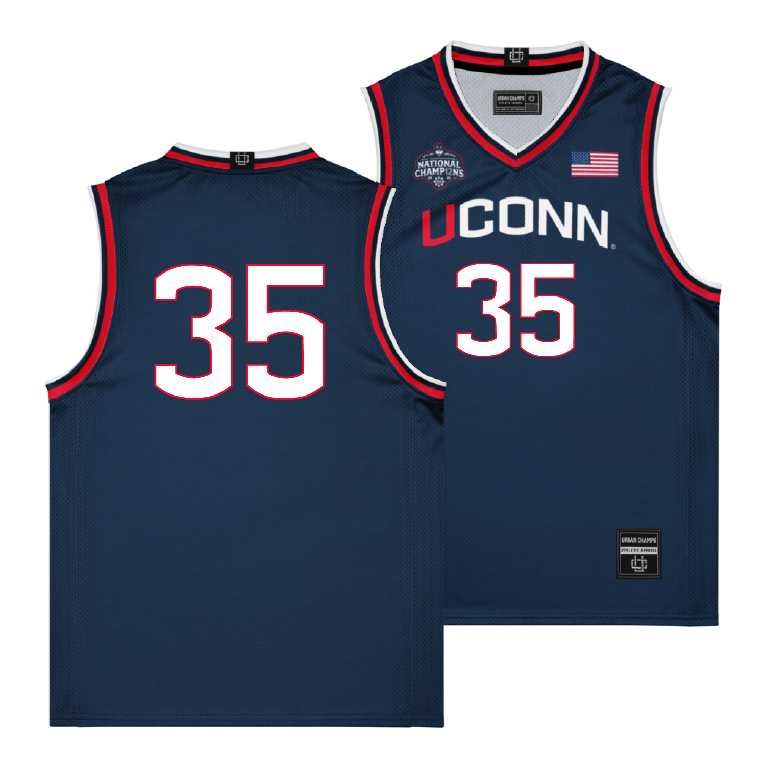 UConn National Champions NIL Replica Basketball Jersey - Azzi Fudd | #35